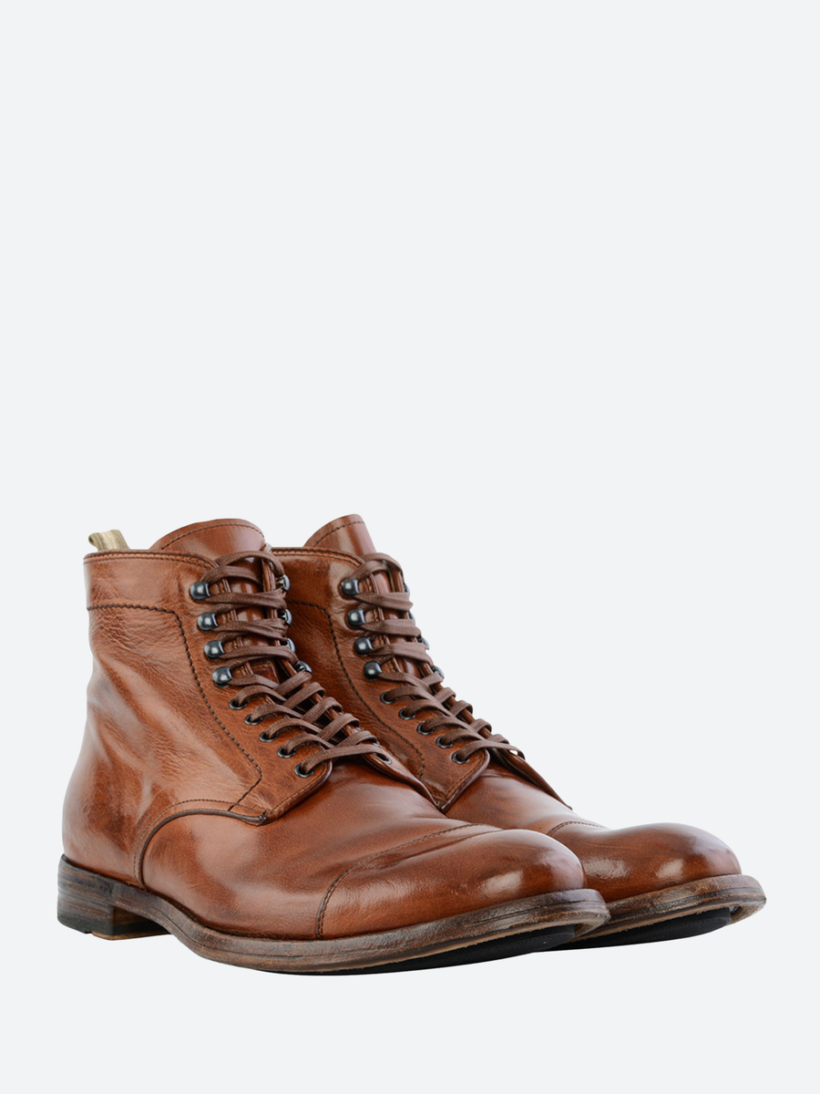 Officine Creative Anatomia 16 Lace Up Boots in Cuoio Bufalo gravitypope