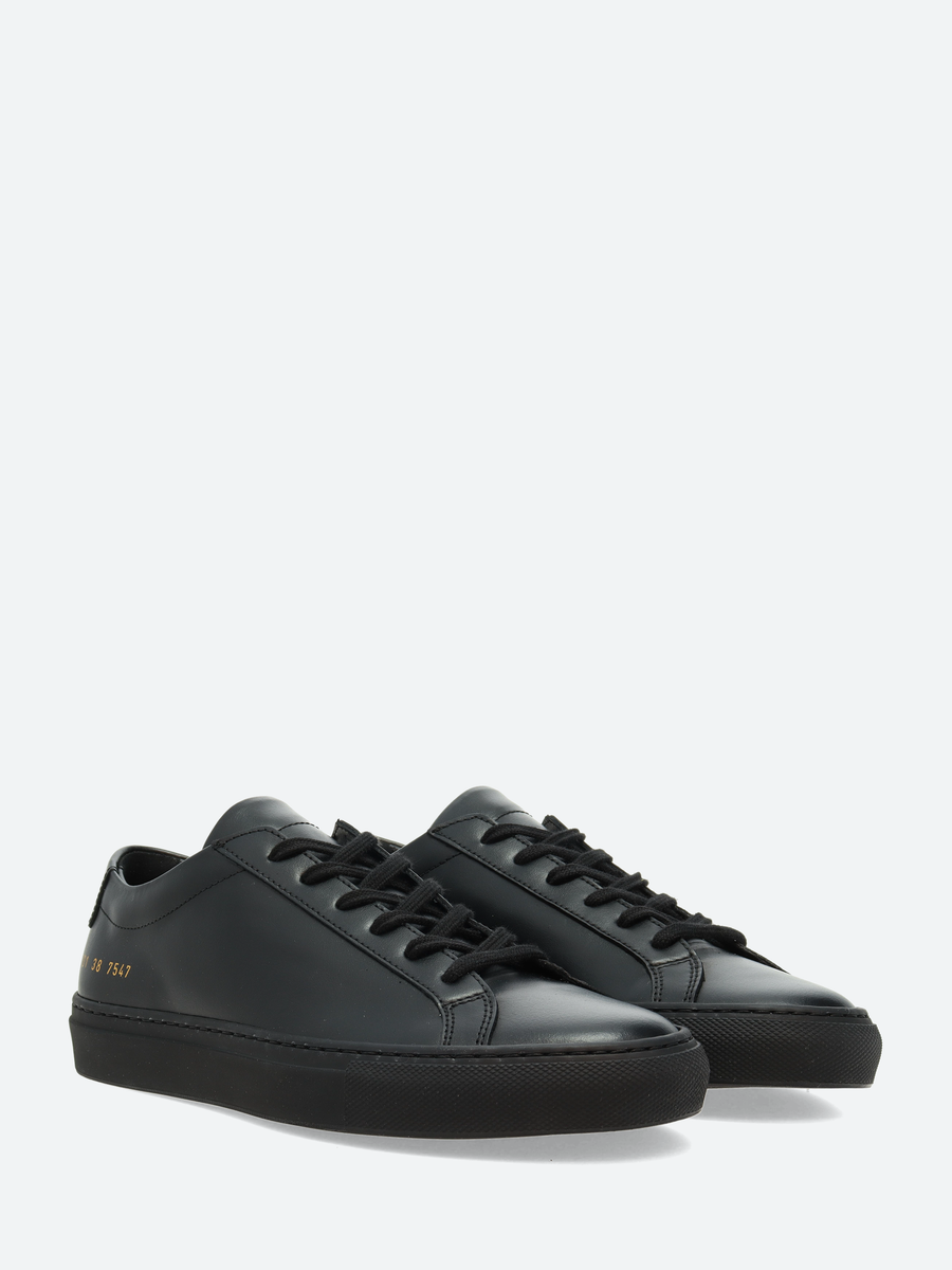 Woman by Common Projects - Achilles Low in Black – gravitypope Woman by Common Projects - Achilles Low in Black – gravitypope