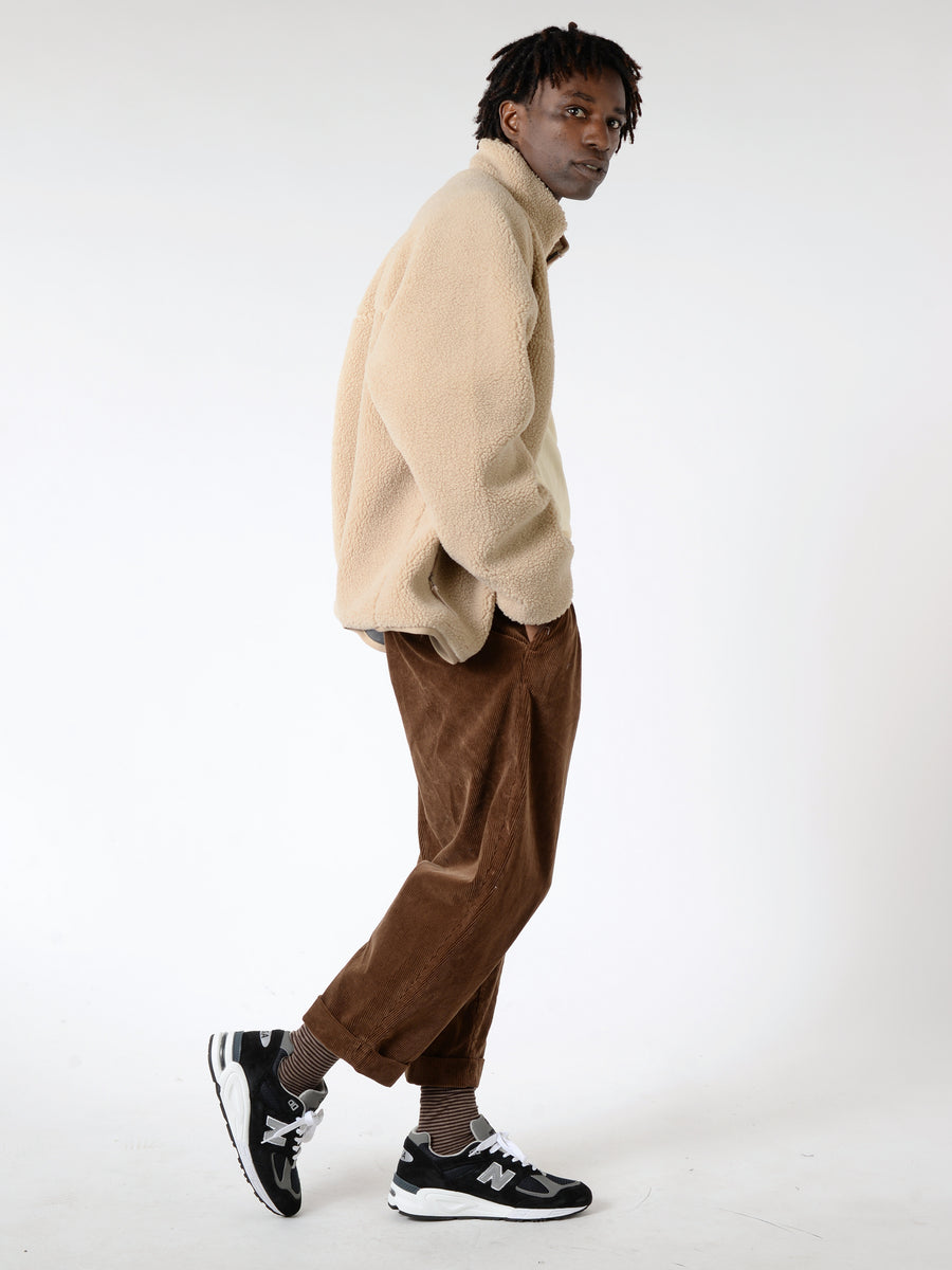 Danton - Insulation Stand Collar Boa Jacket in Beige – gravitypope