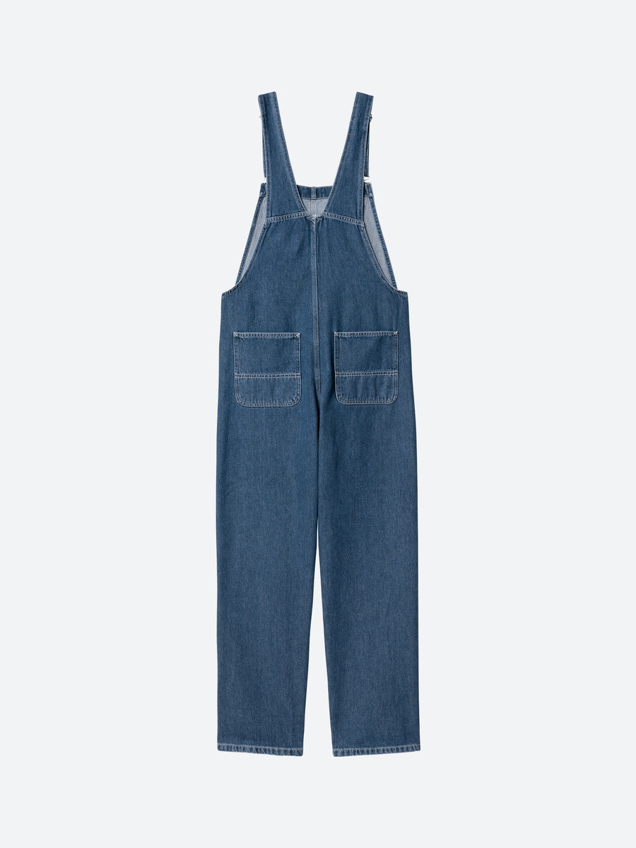 Carhartt WIP - W Bib Overall Straight in Blue Stone Wash