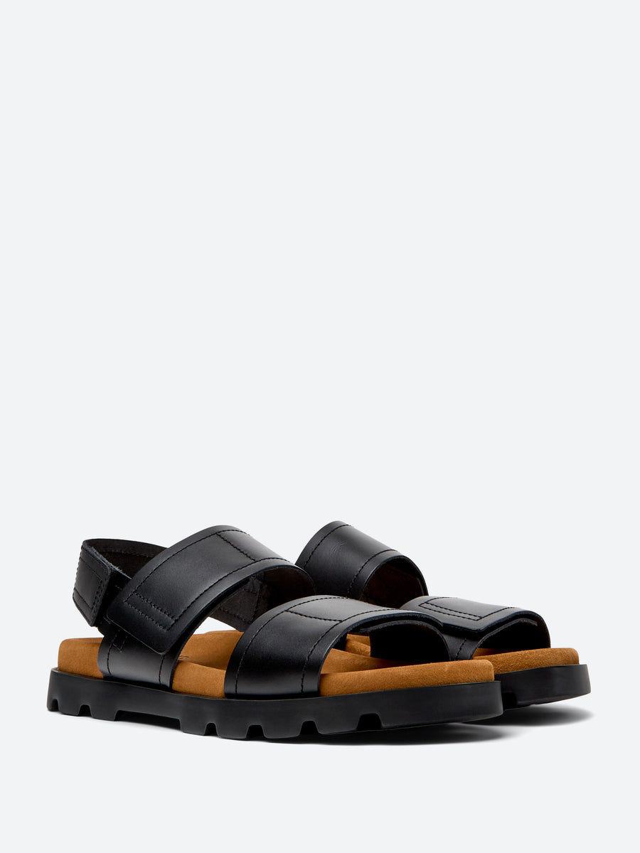 【美品】 CAMPER Brutus Sandal Black 24cm Brutus Black Clogs for Men - Spring/Summer collection