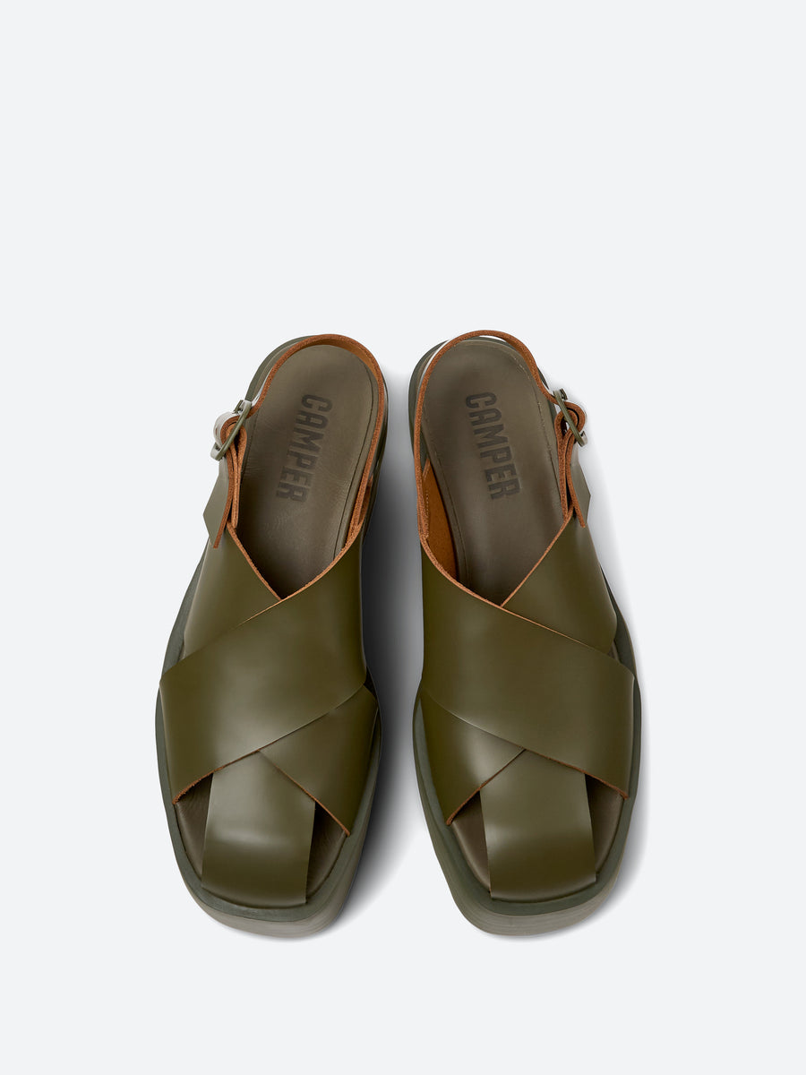 Camper - Billie Sandals in Olive – gravitypope