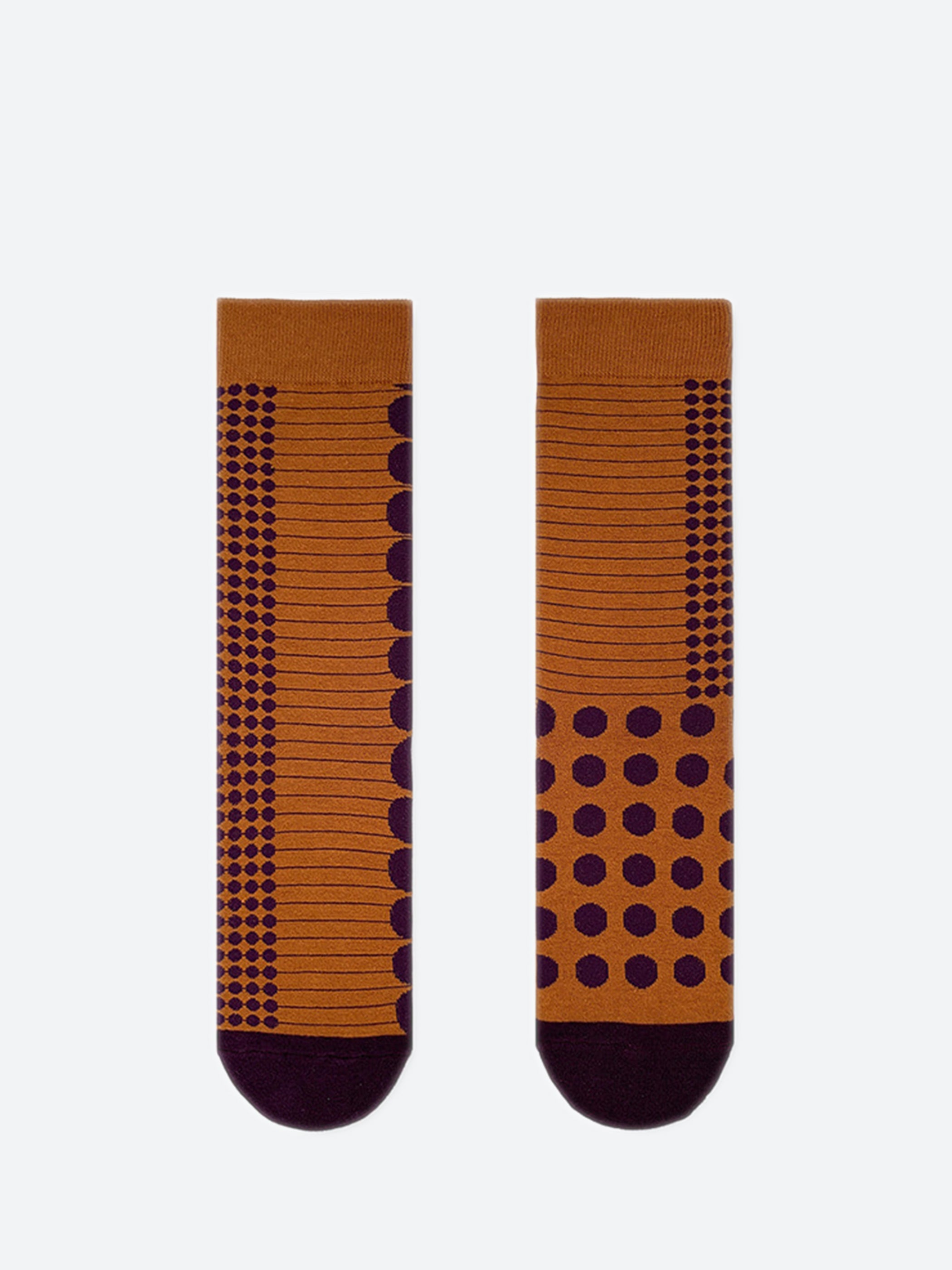 Eggplant Dot Sock