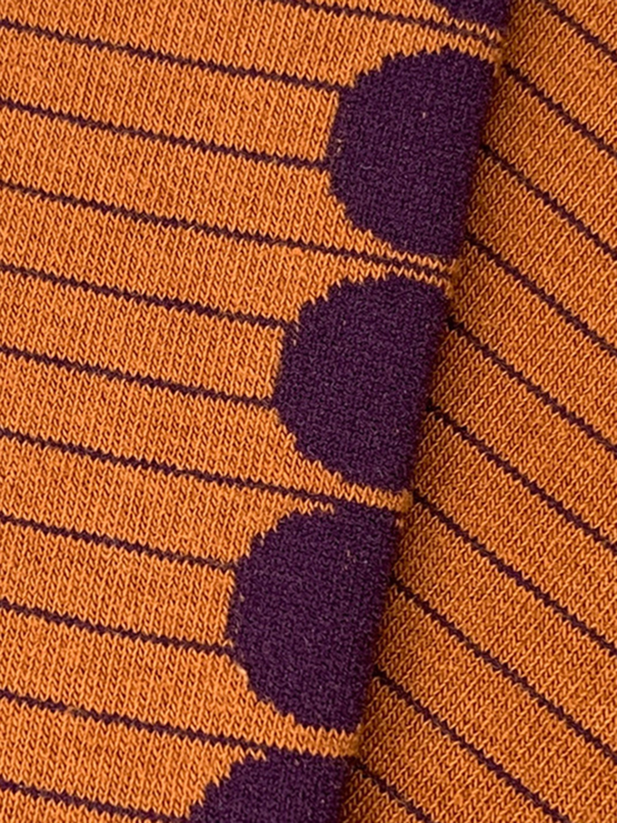 Eggplant Dot Sock