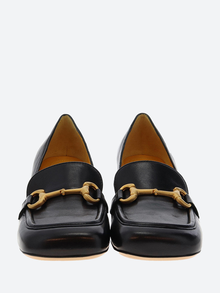 Mara Bini - Tania Heeled Loafer in Nero Seta – gravitypope