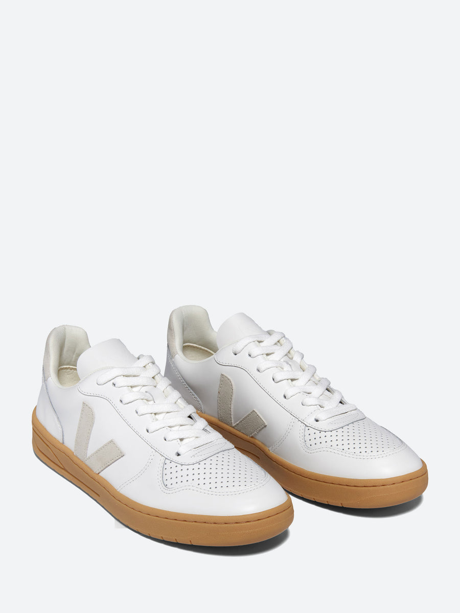 Veja - V-10 Leather White and Natural – gravitypope