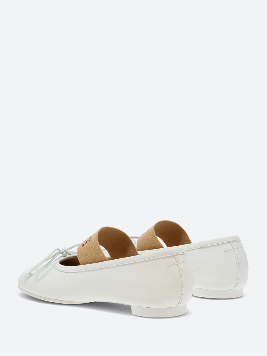MM6 Maison Margiela - Anatomic Numeric Ballerinas in White