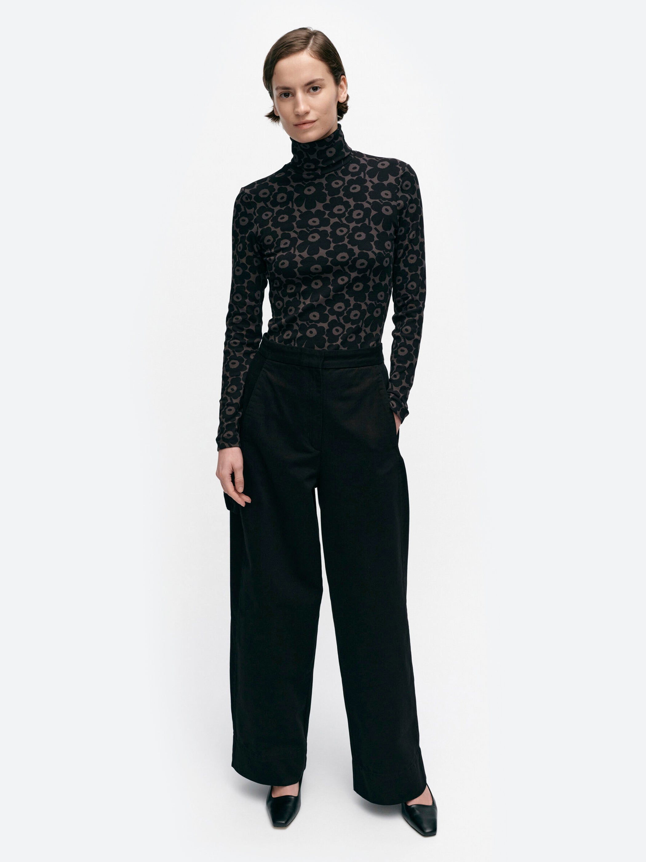 Funktio Solid Cotton Trousers