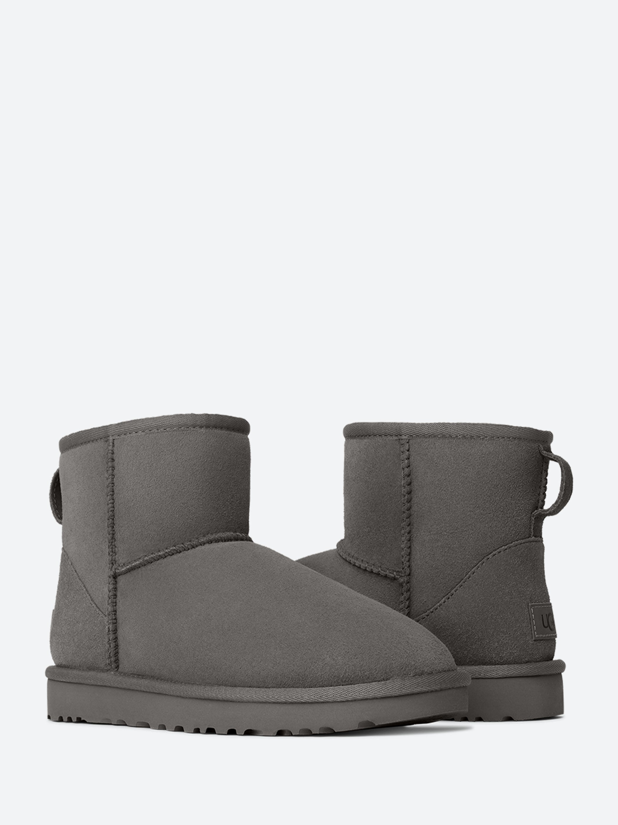 UGG Australia クラシックミニ BEAMS別注 ブラック×グレー UGG - M Classic Mini in Black – gravitypope