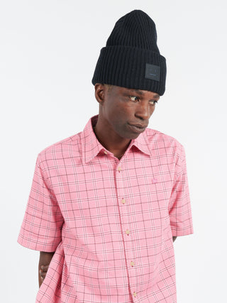 Acne Studios Large Face Logo Beanie
