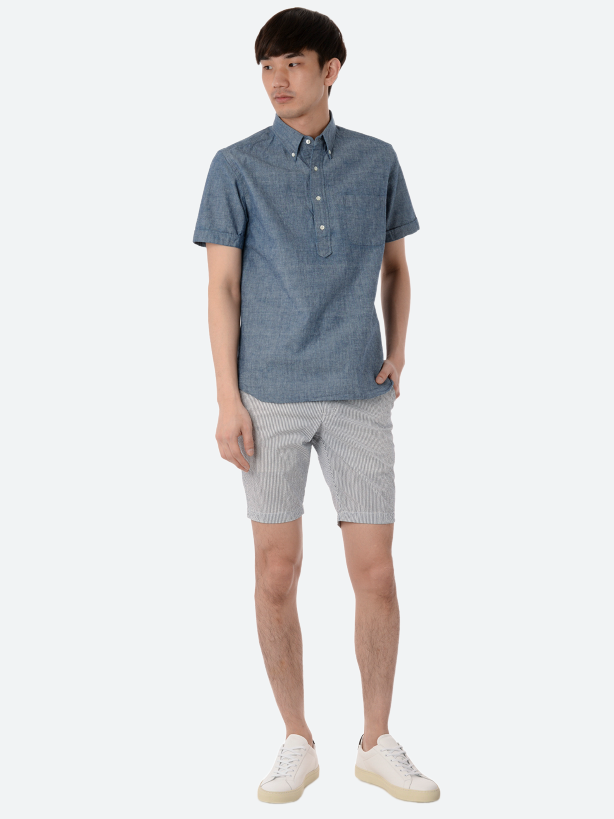 S/S Popover Chambray Shirt