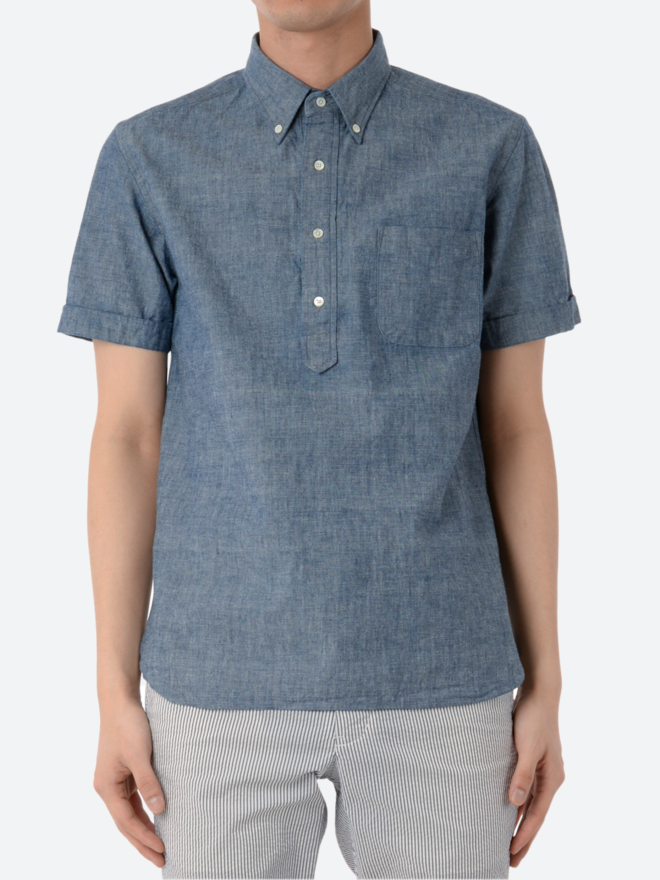 S/S Popover Chambray Shirt