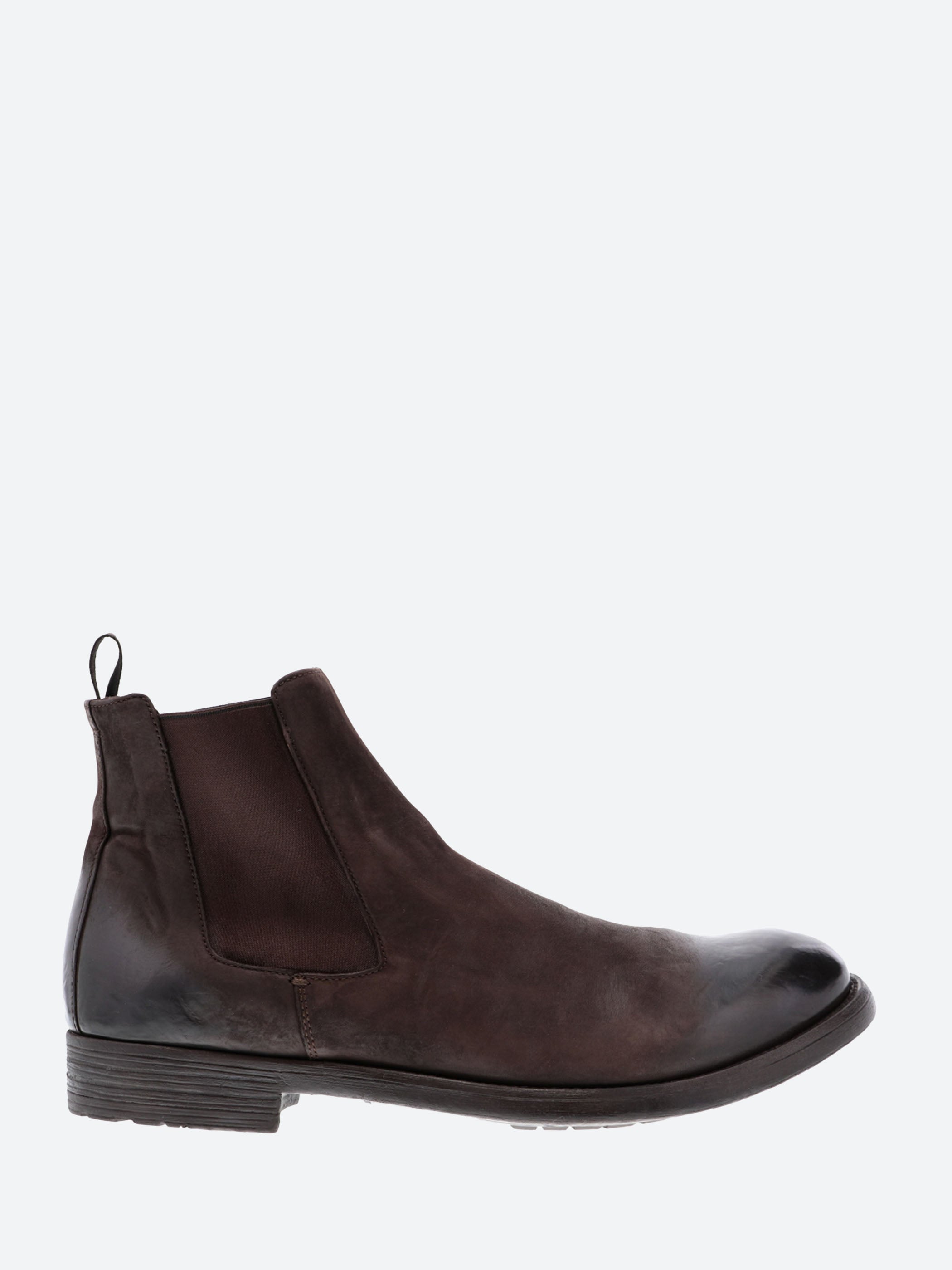 OFFICINE CREATIVE/hive/048/バッグジップブーツ/44 Officine Creative - Hive 007 Chelsea Boots in Ebano Vertigo
