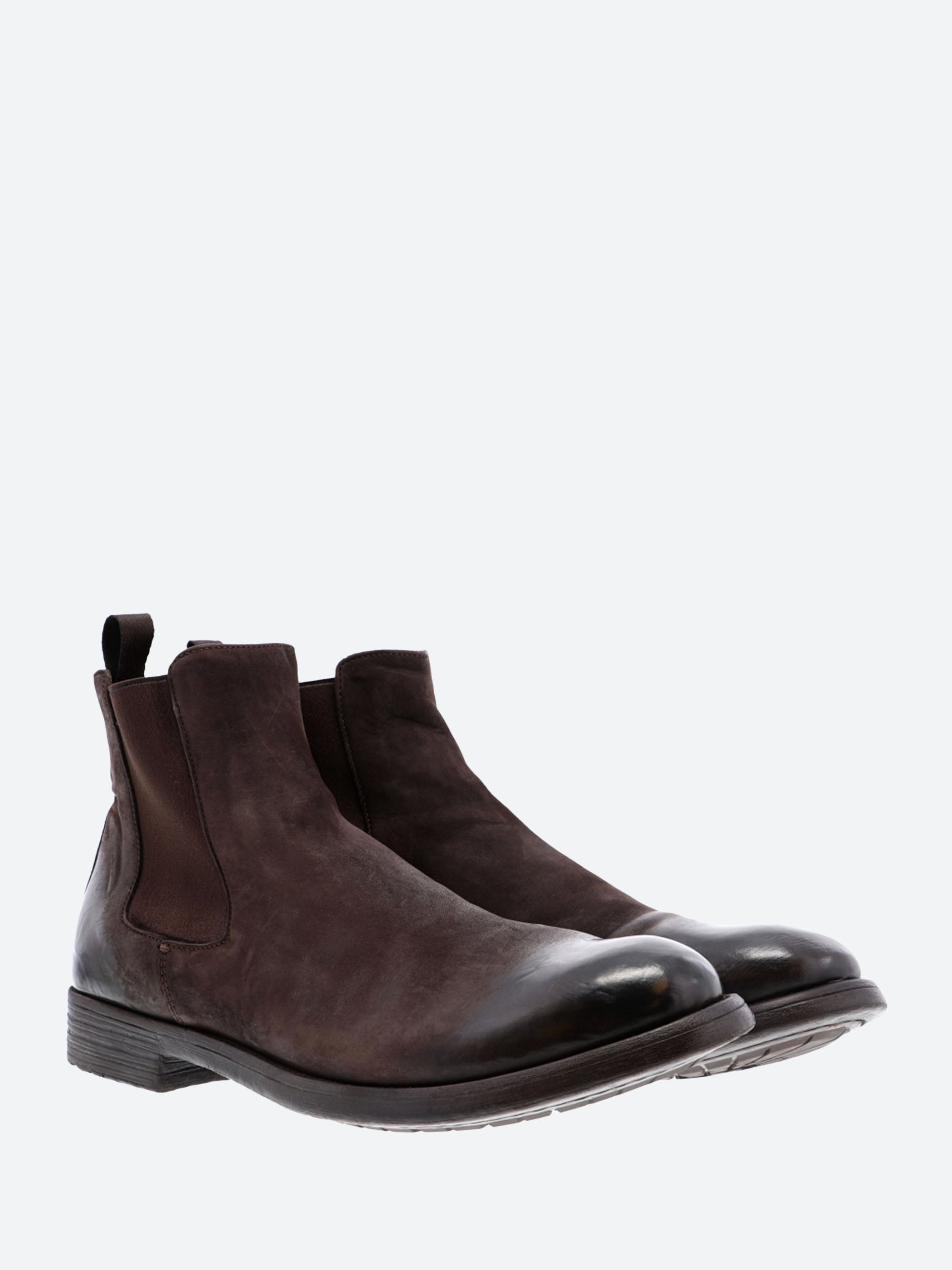 OFFICINE CREATIVE/hive/048/バッグジップブーツ/44 Officine Creative - Hive 007 Chelsea Boots in Ebano Vertigo