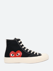 Comme des garcons play men's 2024 chuck taylor lace up sneakers