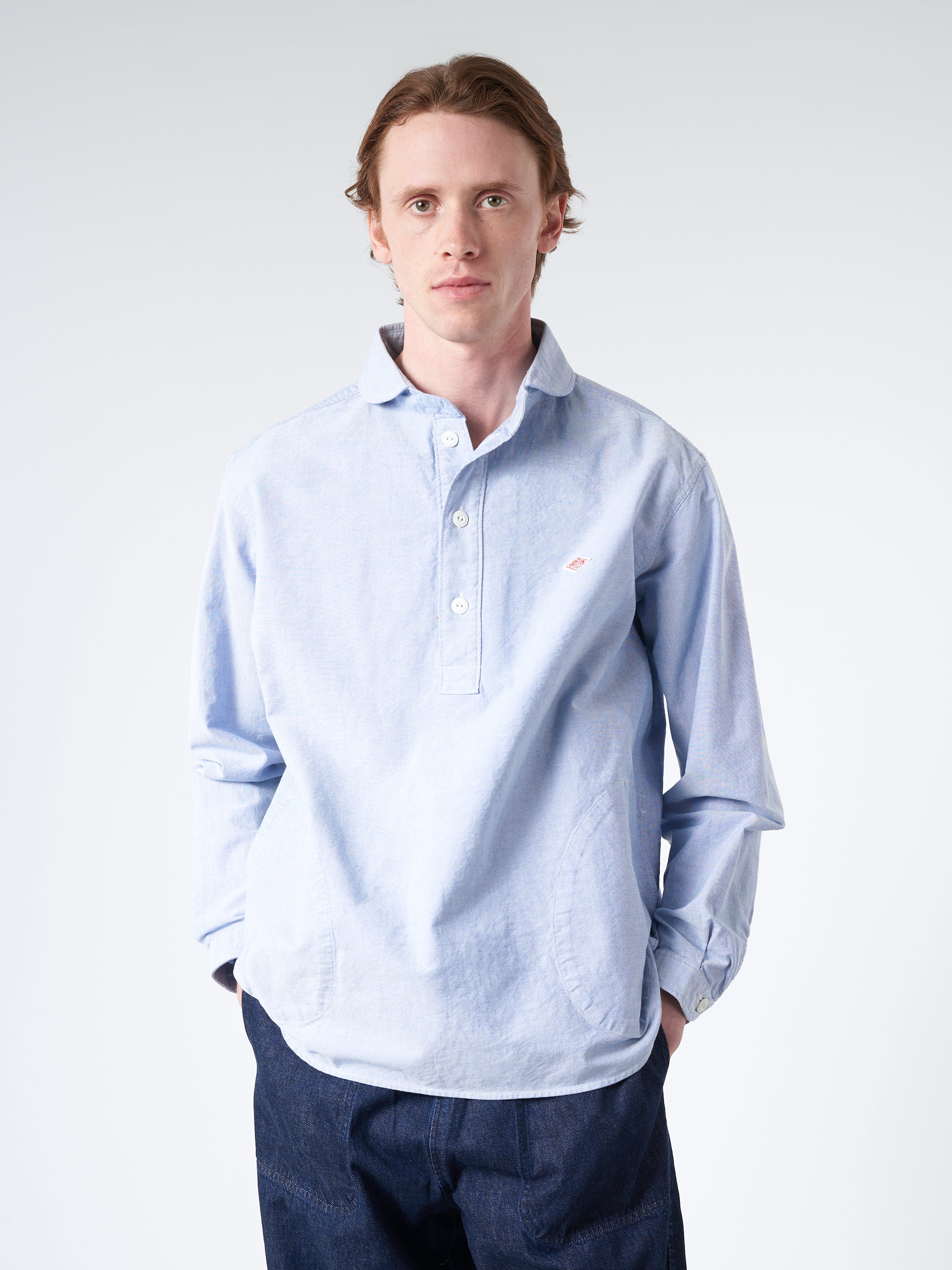 Oxford Round Collar Pullover Shirt