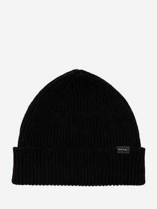 Paul Smith Cashmere-Blend Ribbed Beanie Hat