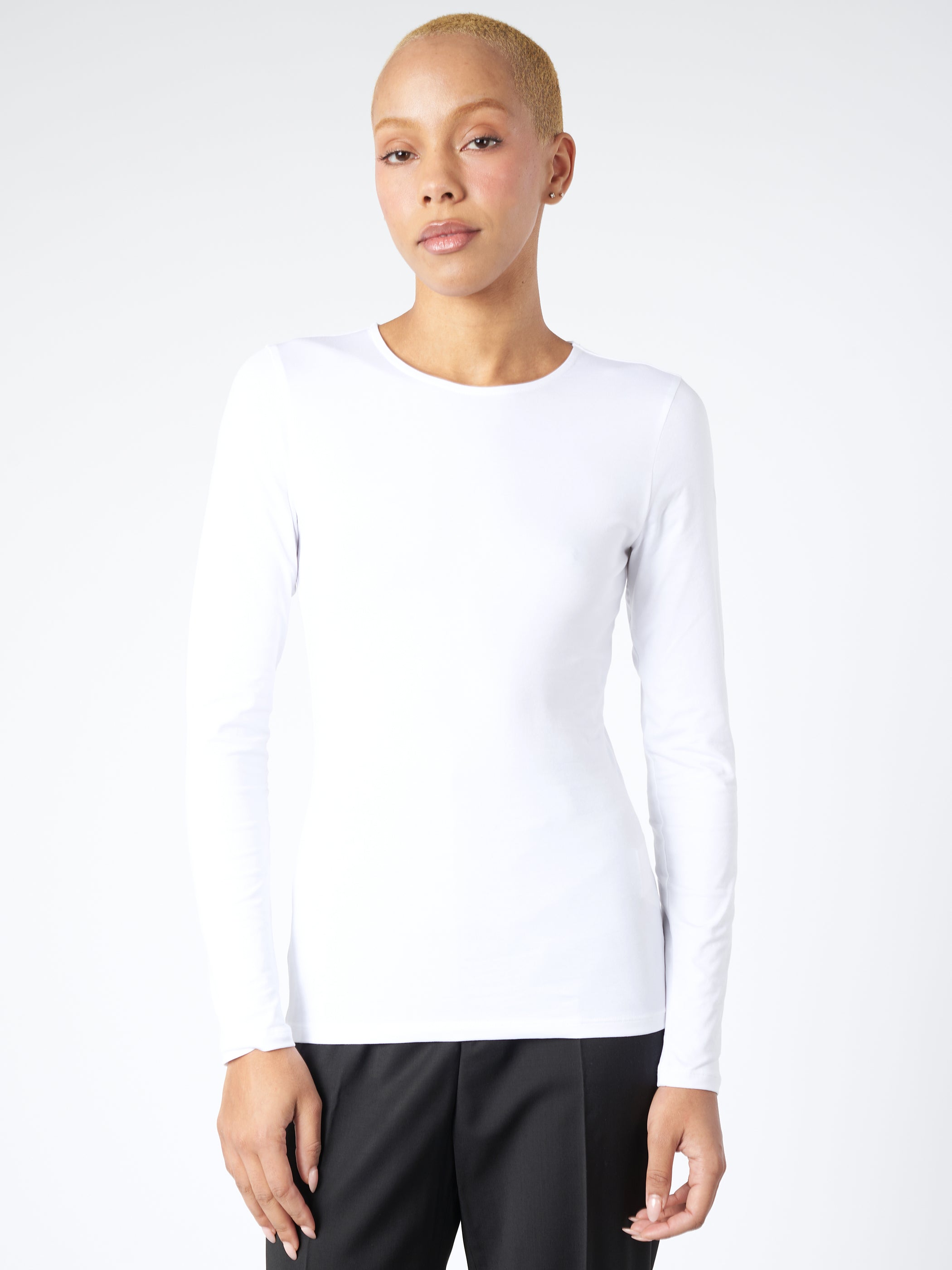Cotton Stretch Long Sleeve
