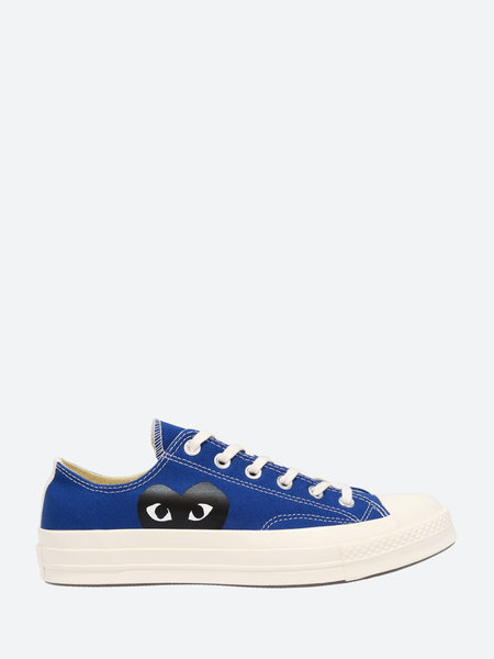 Comme des Garçons PLAY Black Heart Chuck 70 Low Top in Blue