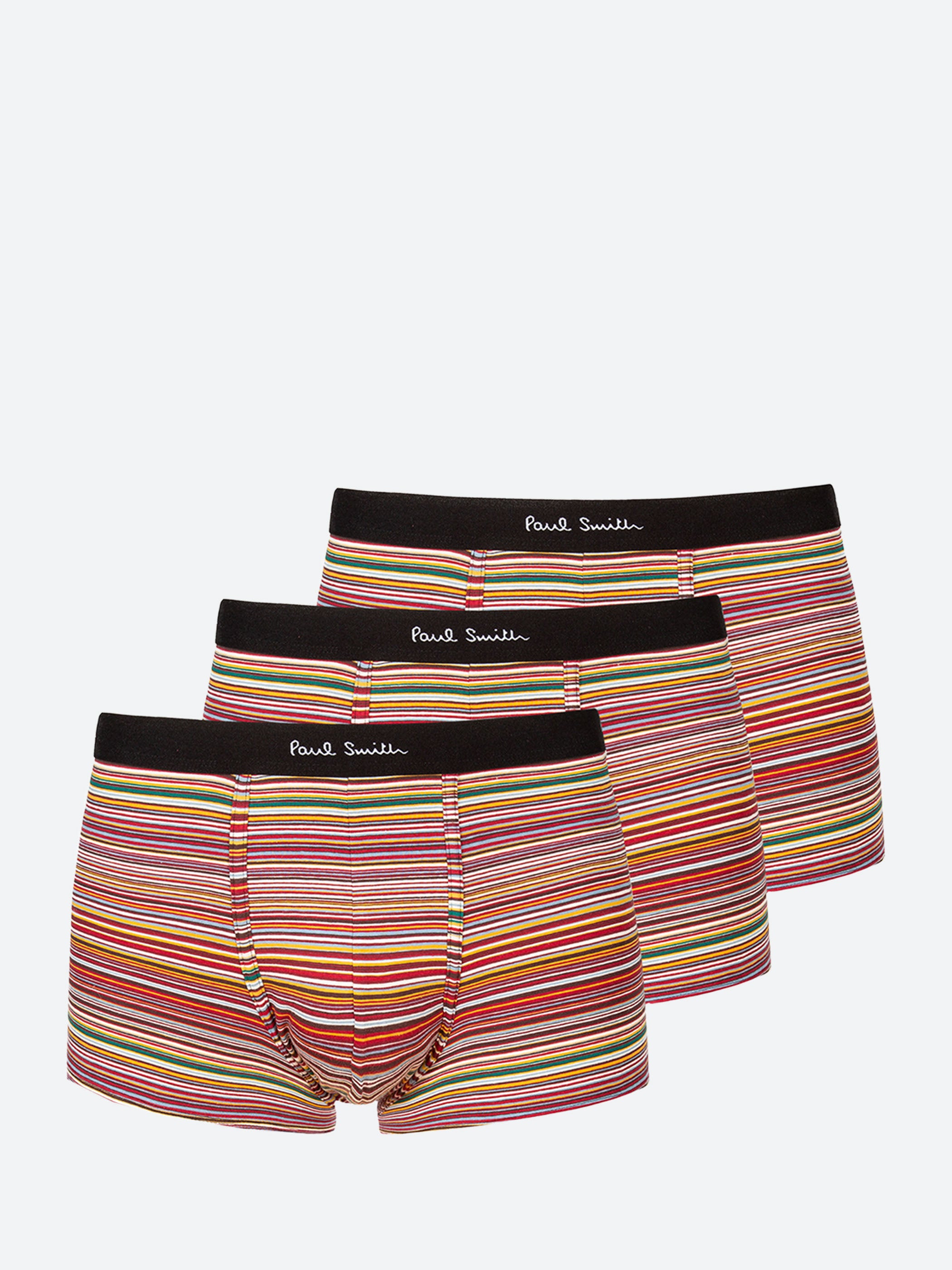 Signature Stripe Low-Rise Boxer Briefs Three Pack