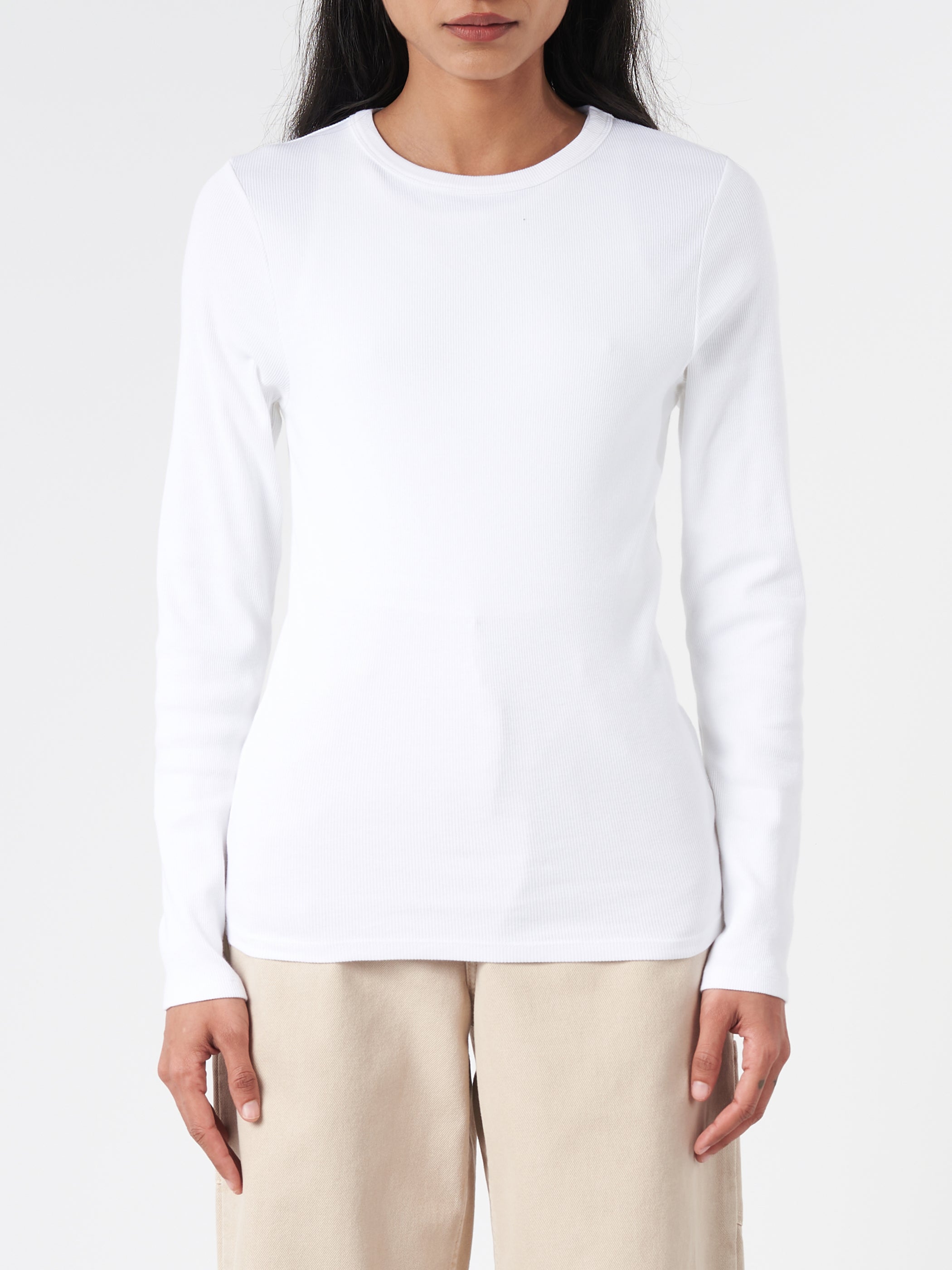 Women'S Organic Rib Long Sleeve Tee