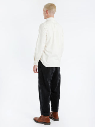 BEAMS PLUS Flannel Solid Button Down Shirt