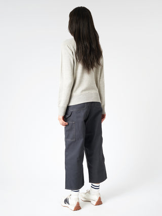 BEAMS BOY Drop-Needle Rib Crewneck Pullover