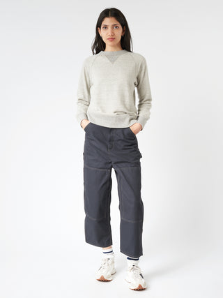 BEAMS BOY Drop-Needle Rib Crewneck Pullover