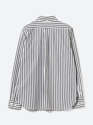 BEAMS BOY Long Stripe BD Shirt