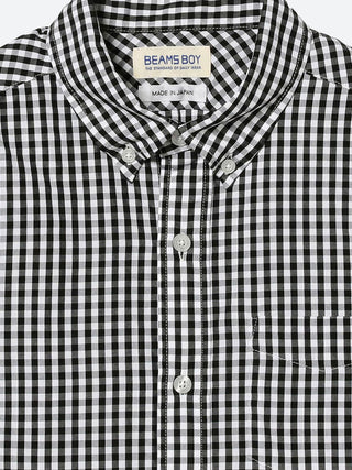 BEAMS BOY Gingham B.D. Shirt
