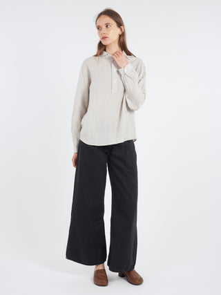 Danton Women's Round Collar Pullover L/S Shirt