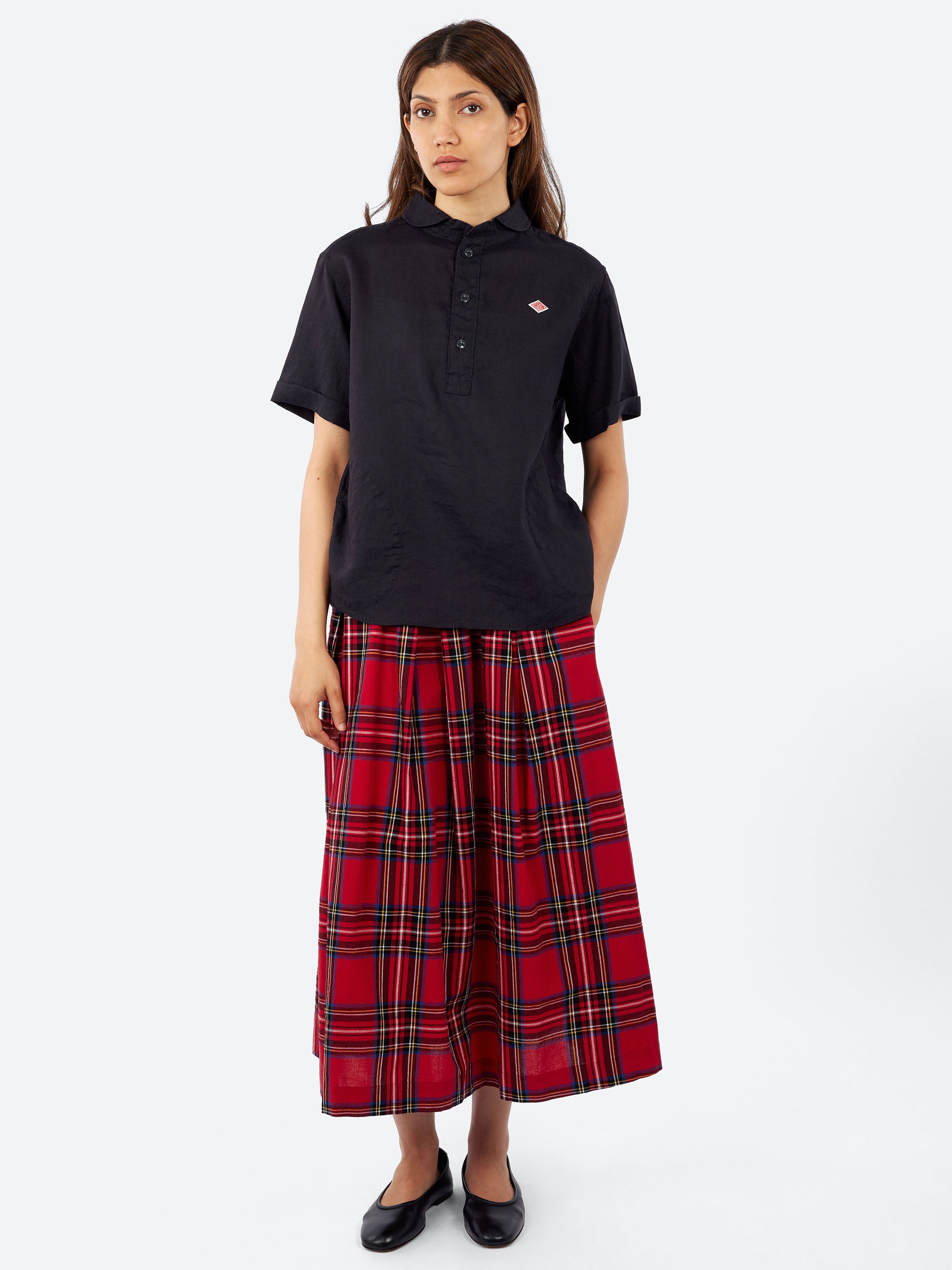 Danton - Cotton Linen Coverall Shirt in Navy – gravitypope