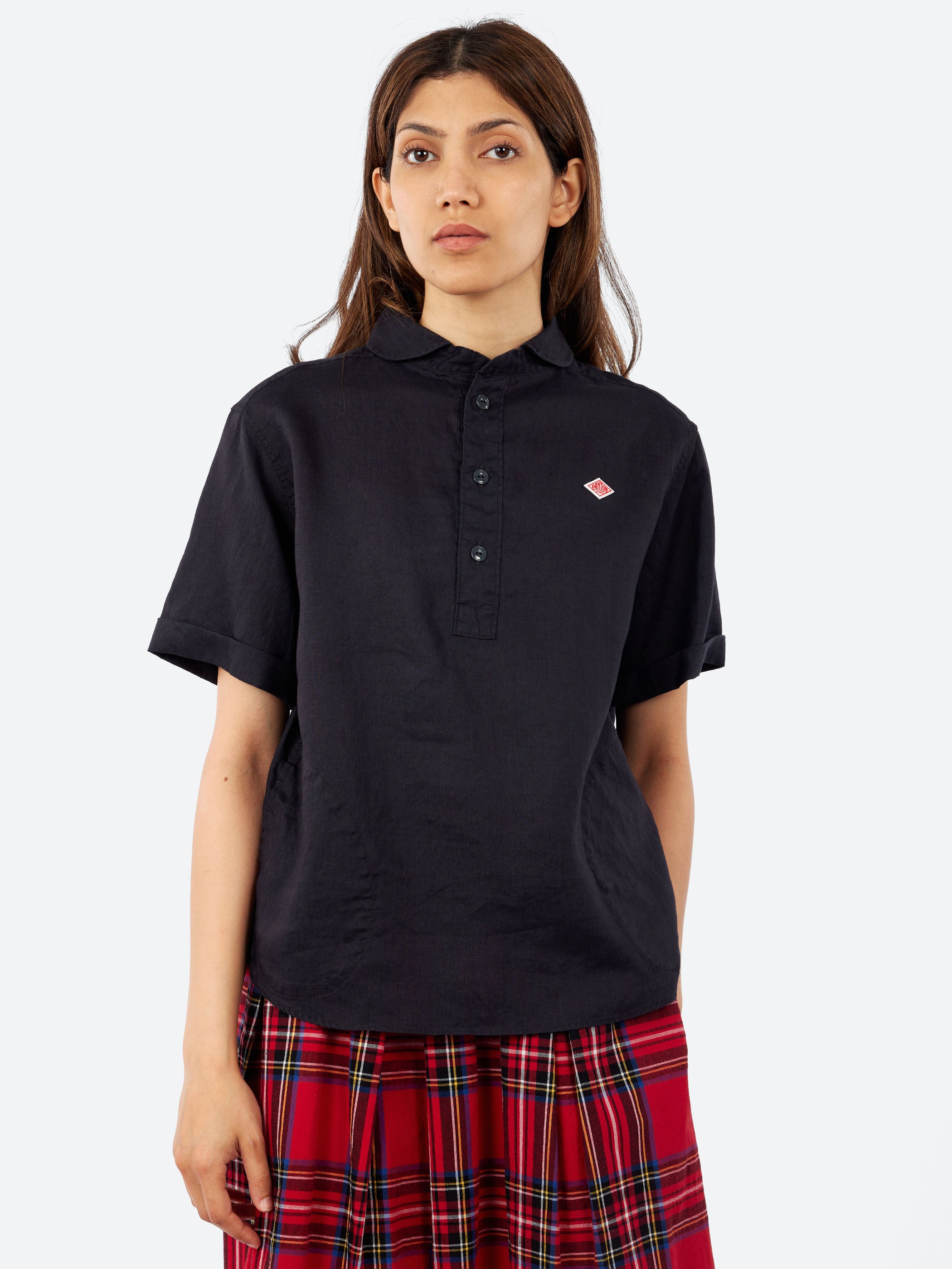 Danton - Cotton Linen Coverall Shirt in Navy – gravitypope