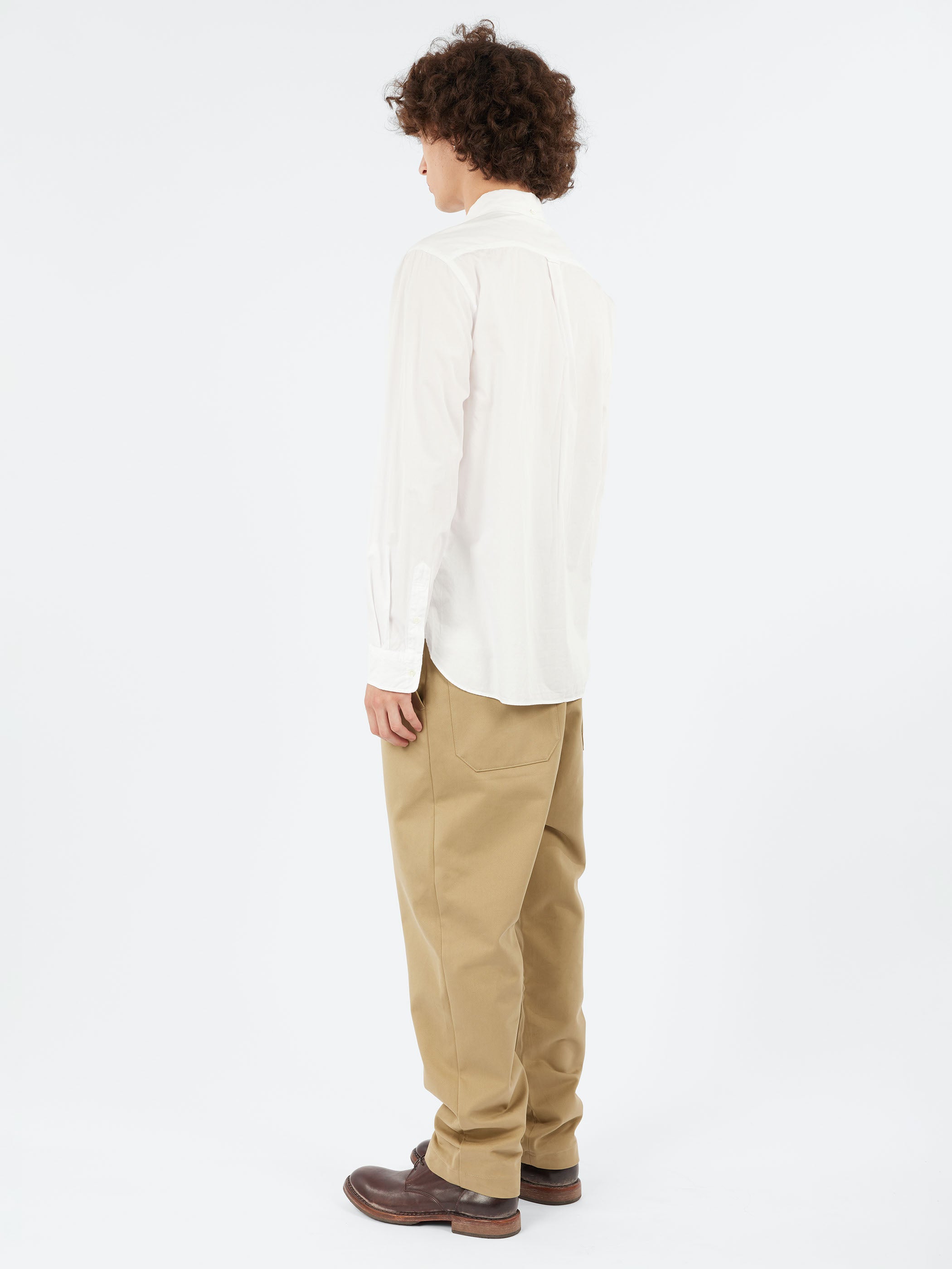 Color Broad Button-Down Shirt