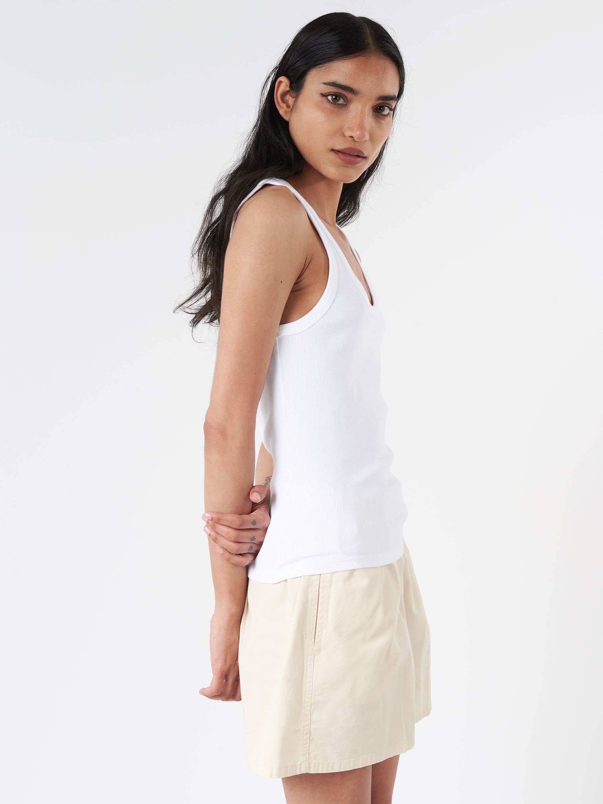 Women Organic Rib Tank Top