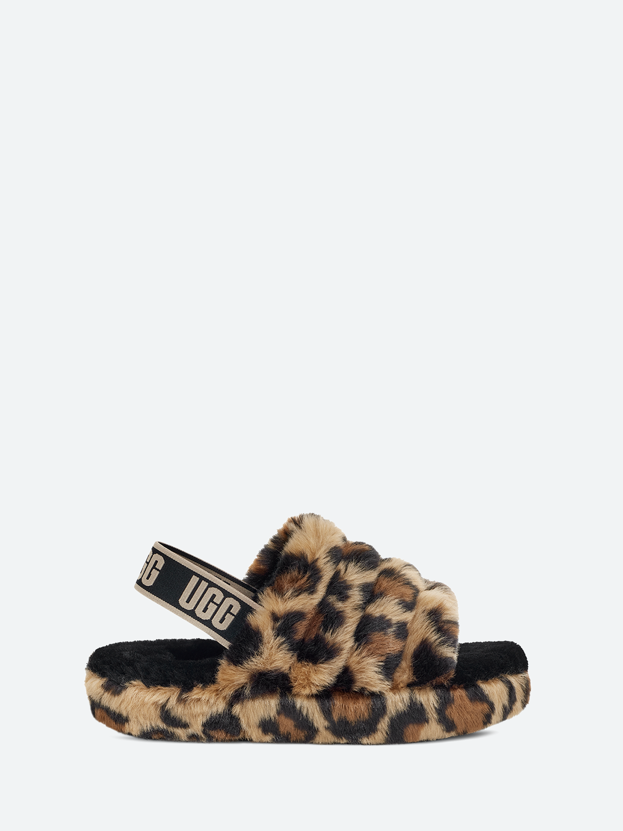 Ugg Kids Fluff Yeah Slide Spotty Natural 1