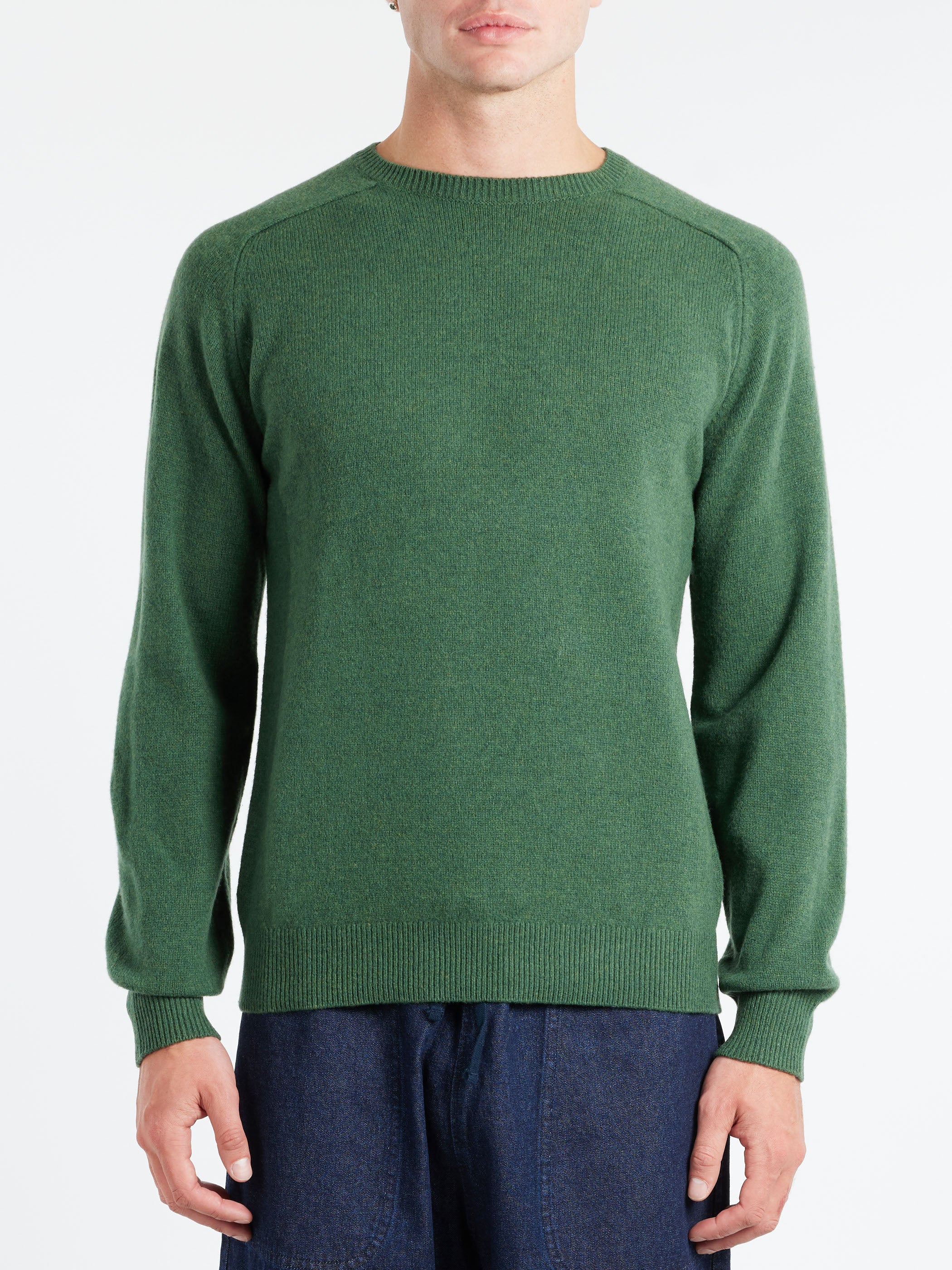 BEAMS PLUS - 9g Crew Knit in Navy – gravitypope
