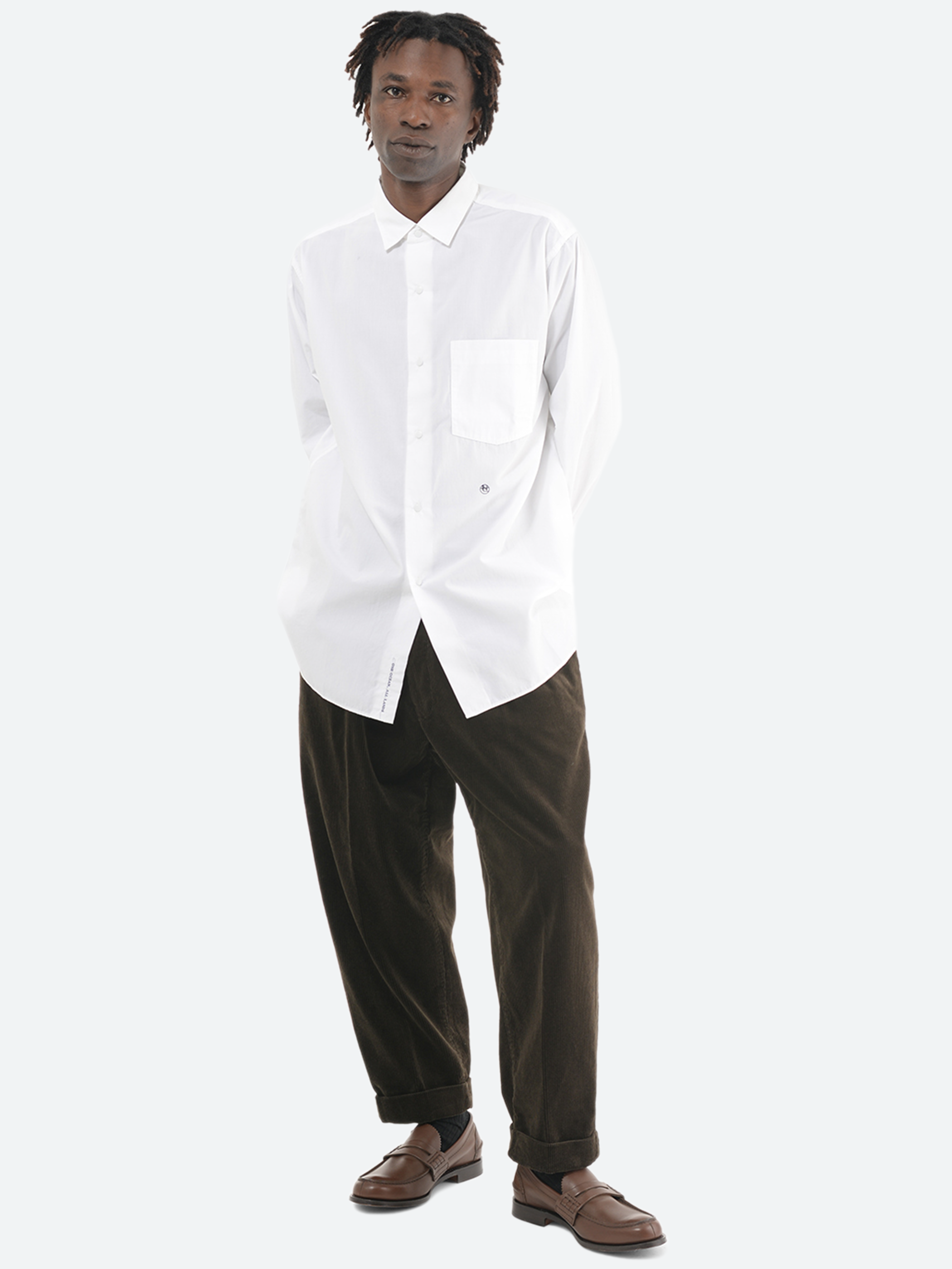 Nanamica - Regular Collar Wind Shirt in Off White – gravitypope