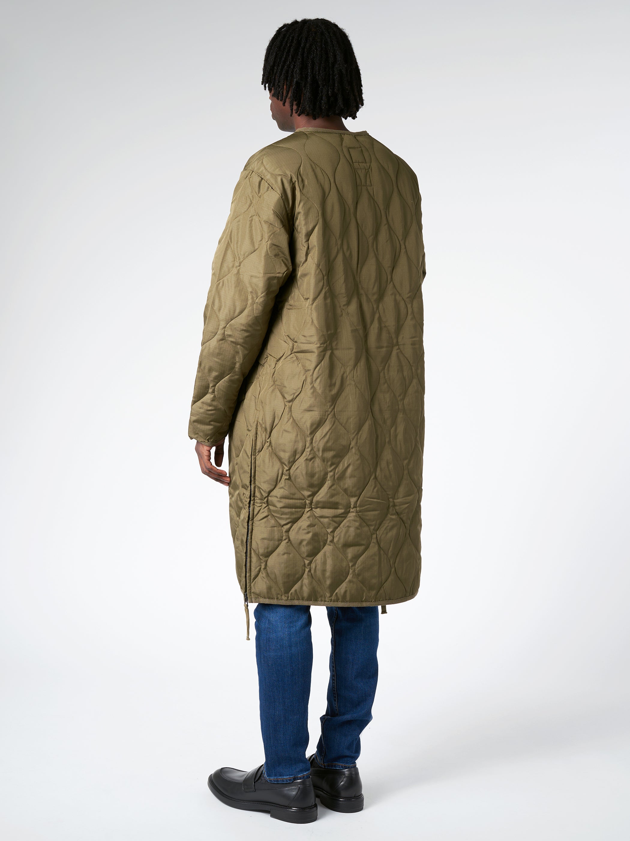 Military Crew Long Coat