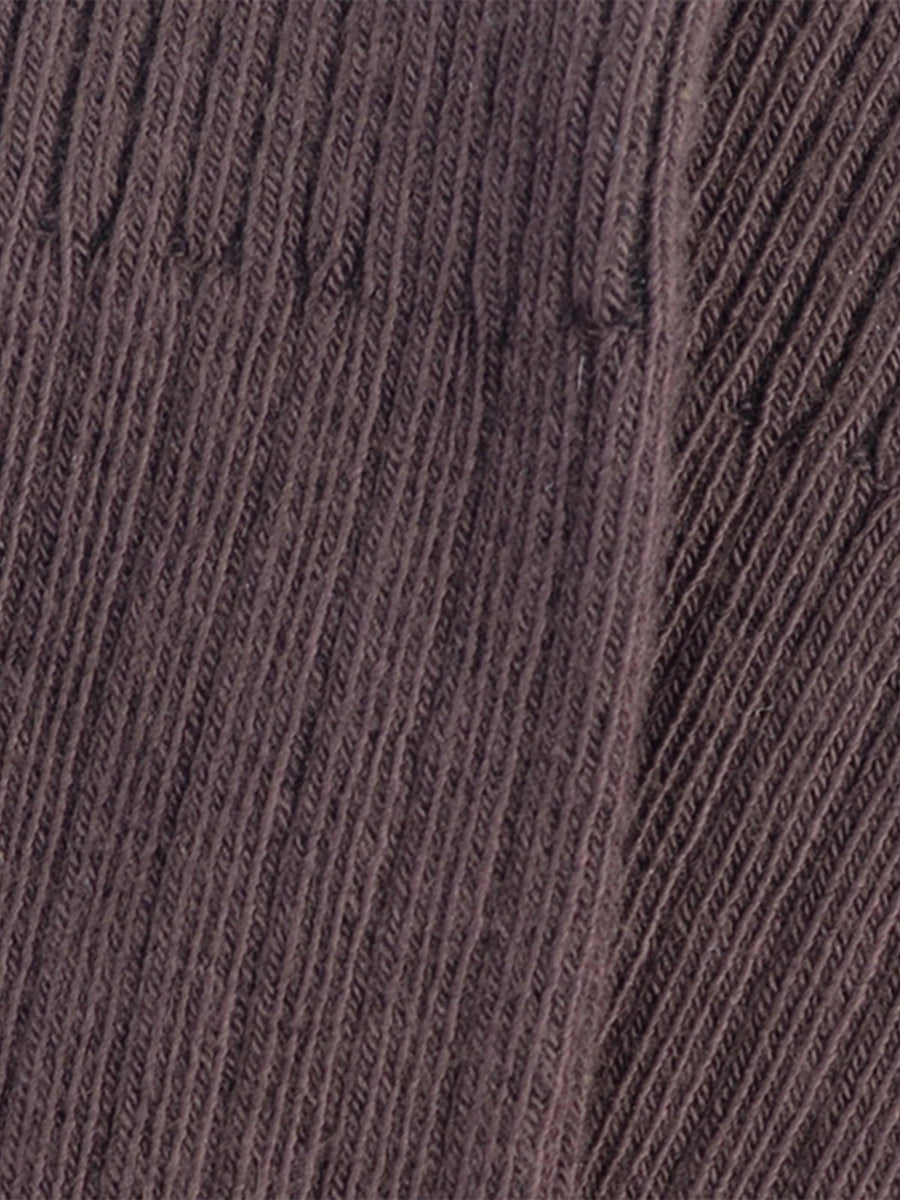 Baserange - Rib Ankle Socks in Tactile (Dark Brown) – gravitypope