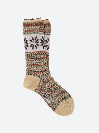 Antipast Snow Crystal Crew Sock