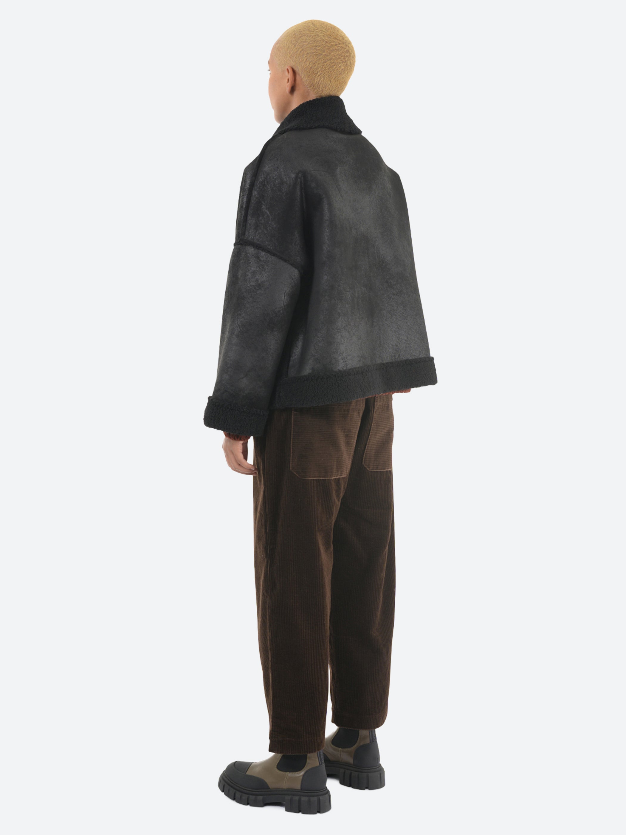 Eco-Shearling Zipped Jacket
