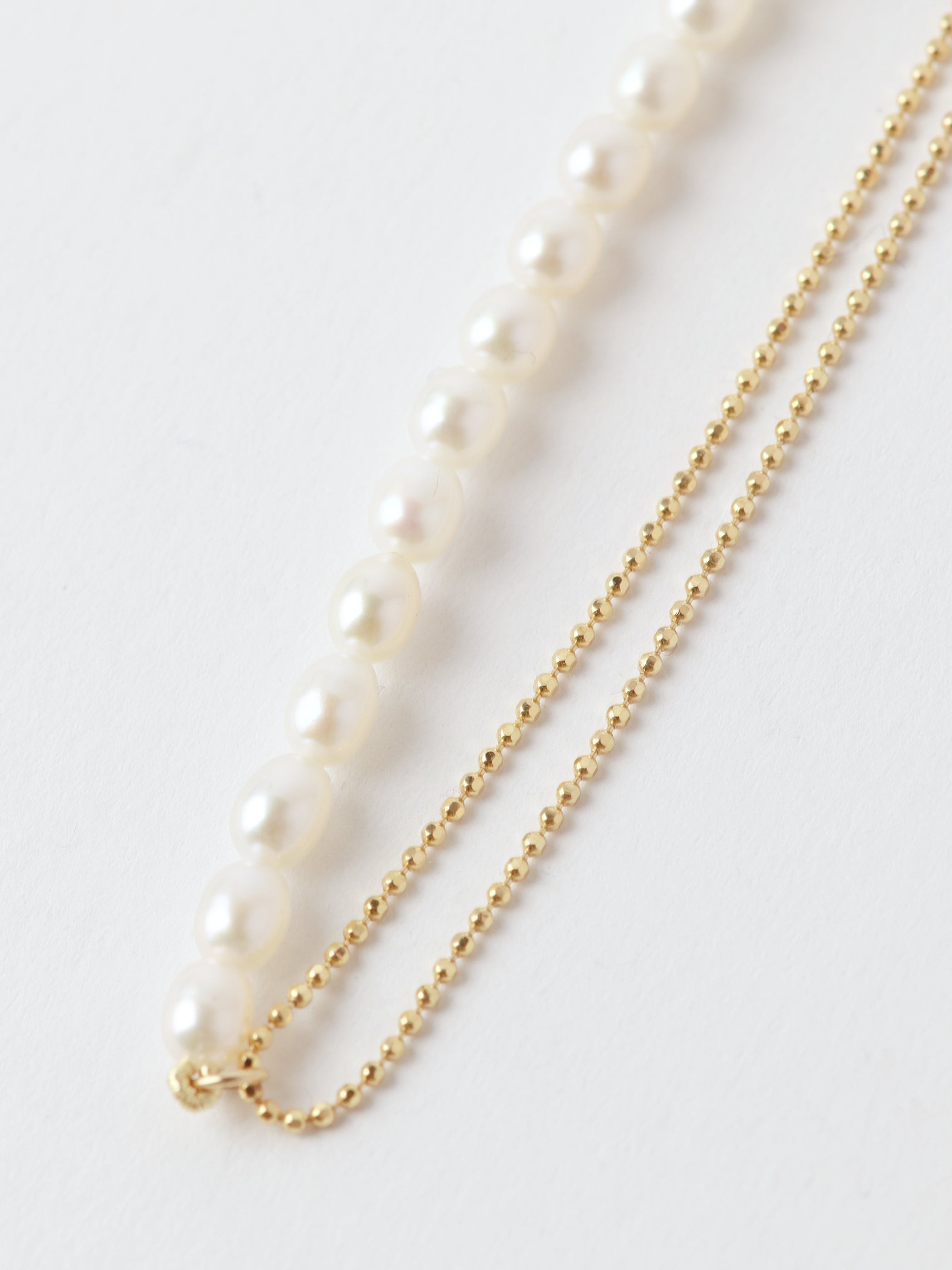 Keshi Pearl Bead Chain Bracelet