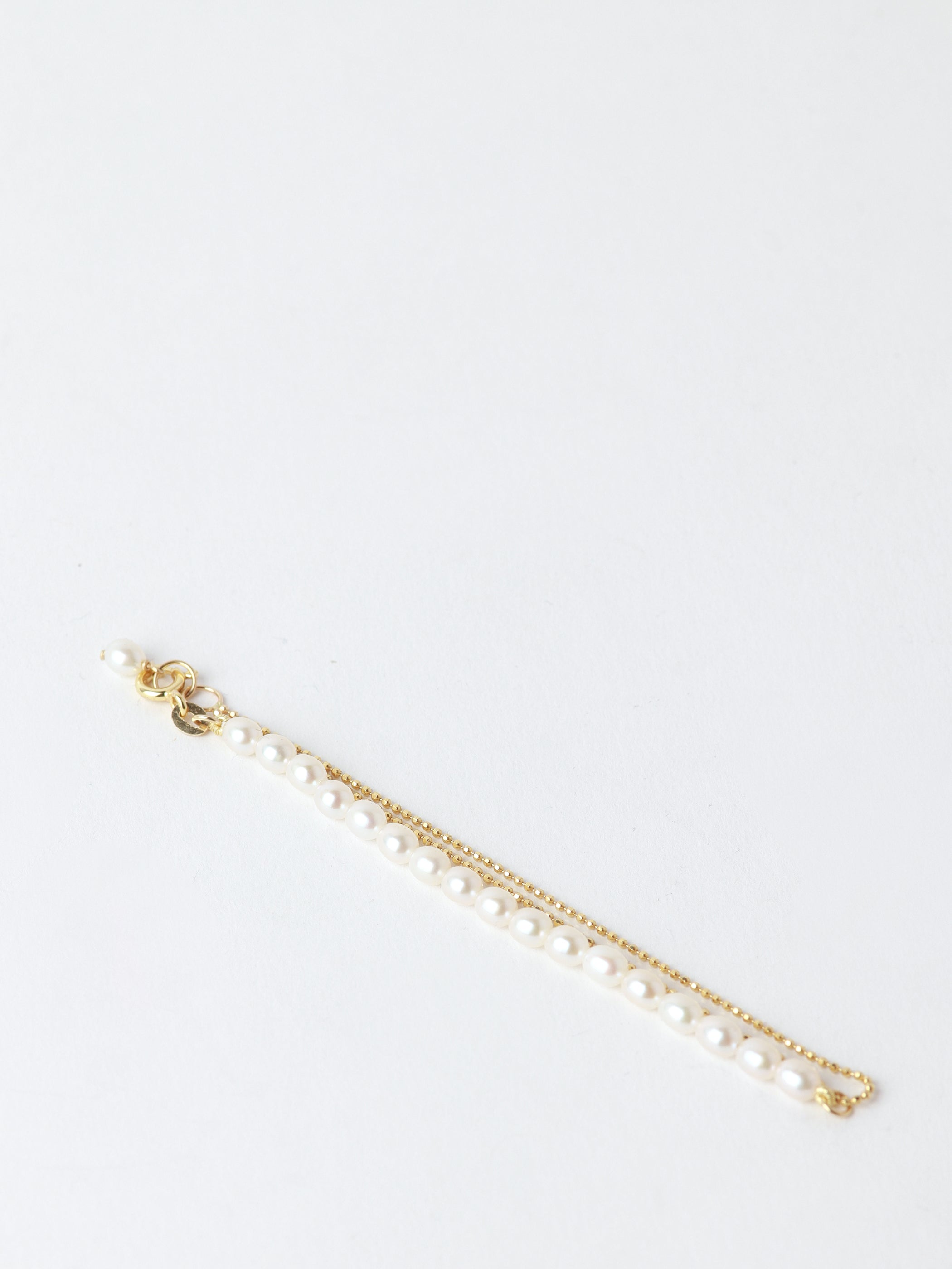Keshi Pearl Bead Chain Bracelet