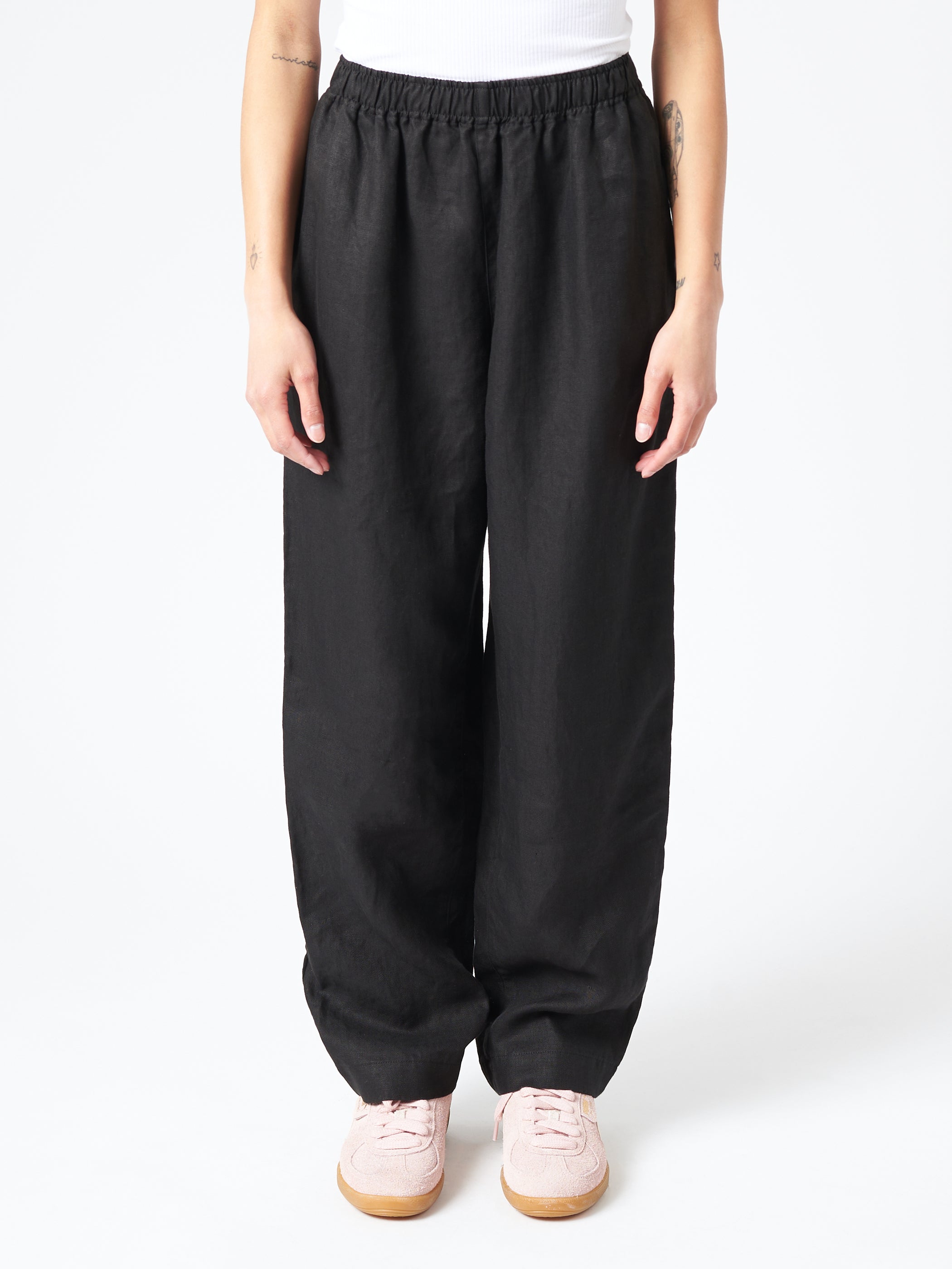 Linen Twill Balloon Pants