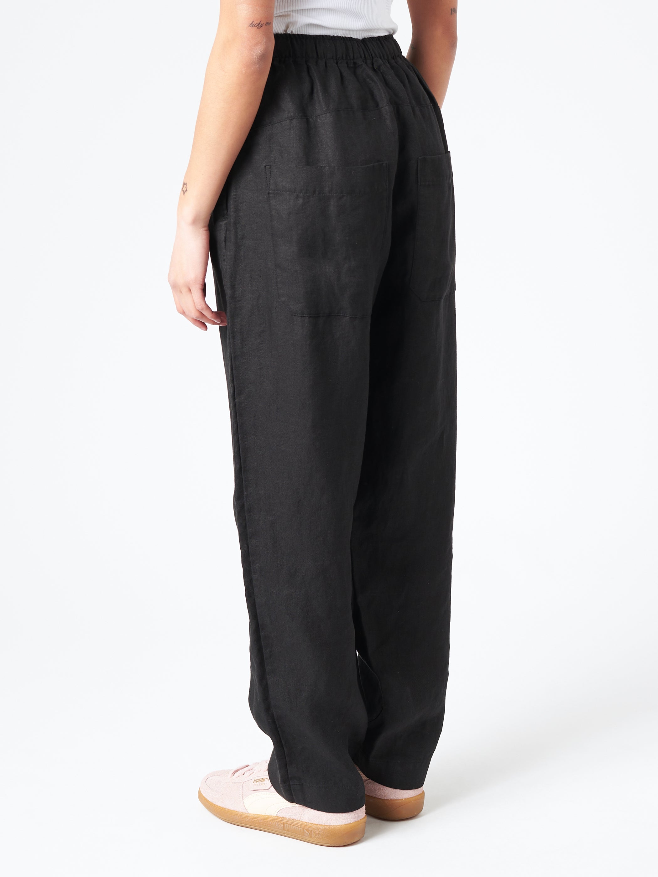 Linen Twill Balloon Pants