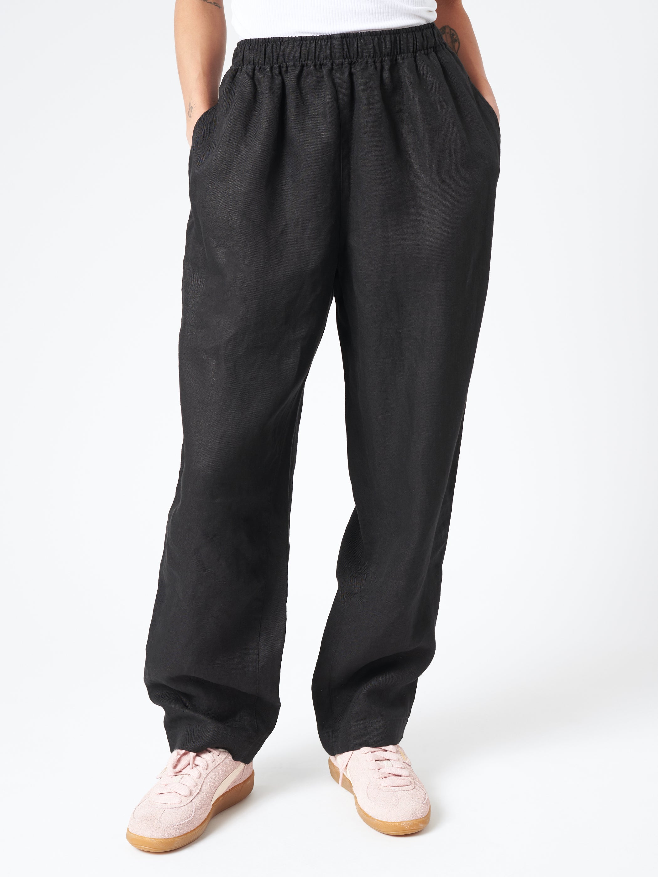 Linen Twill Balloon Pants