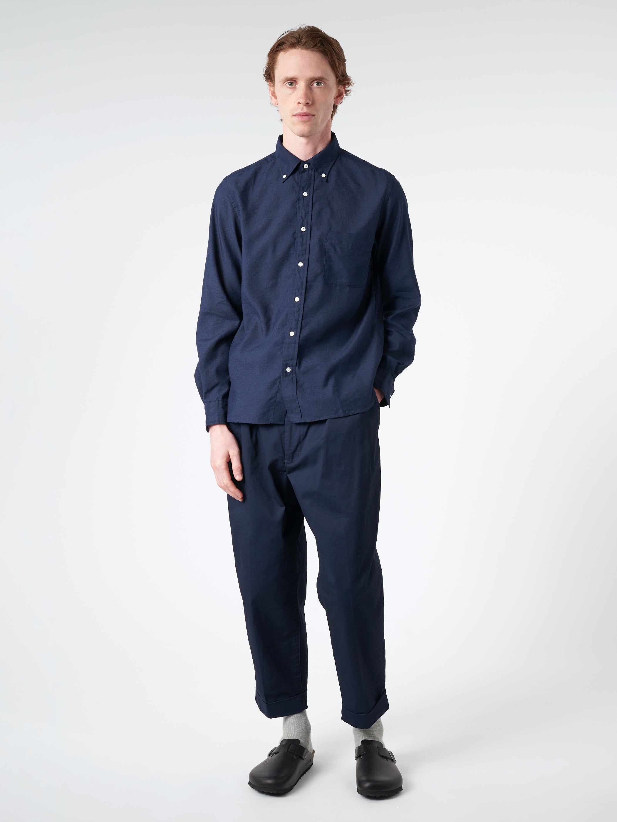 Linen Coolmax Button-Down Shirt