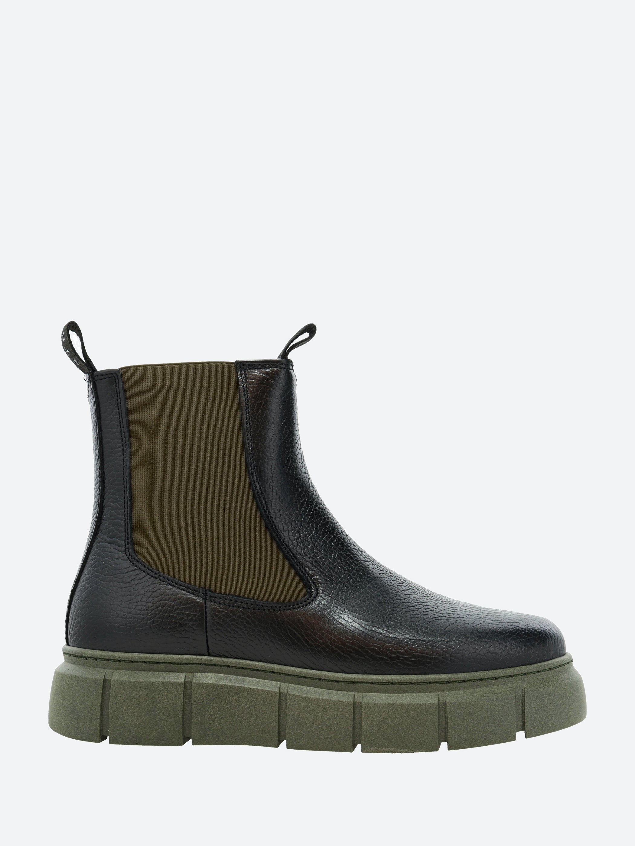 Shoe the Bear Tove Chelsea Boot in Black BLACK KHAKI 878 37