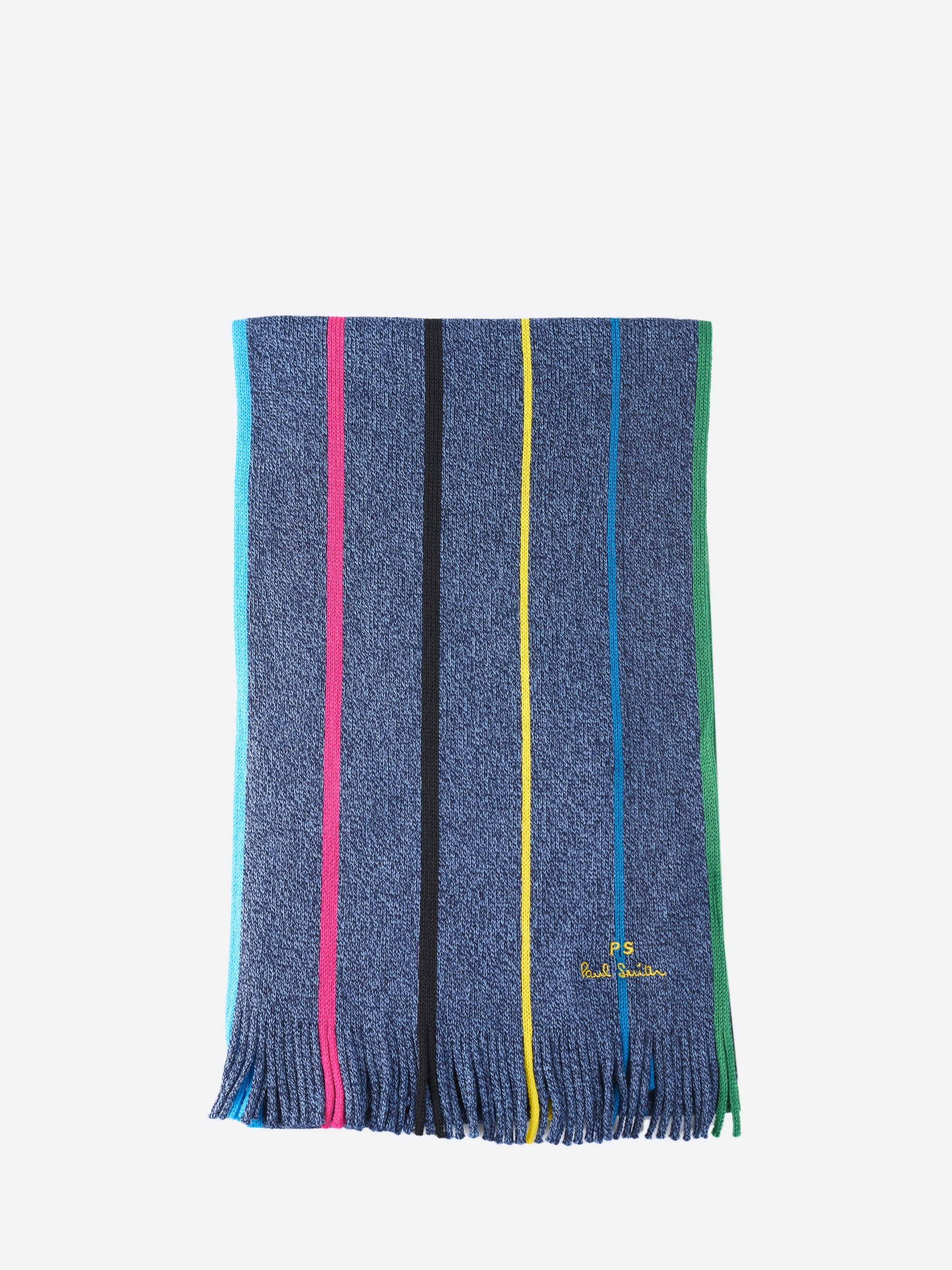 Merino Wool Sports Stripe Scarf